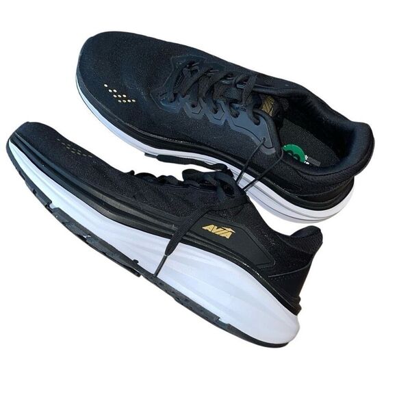 Avia Womens Avi-Move Ortholite Lace Up Athletic Running‎ Shoes Black Size 8 NWT - Picture 1 of 7
